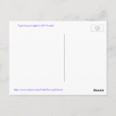 フロリダの夜の稲妻 ポストカード (裏面)