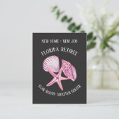 フロリダの定年退職者アマチュアゴルファー 住所変更 案内ポストカード (スタンド正面)