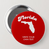 フロリダの州のモットーのTシャツのTシャツ 缶バッジ (正面&裏面)