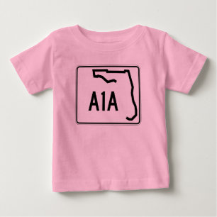 フロリダの州のルートA1A ベビーTシャツ