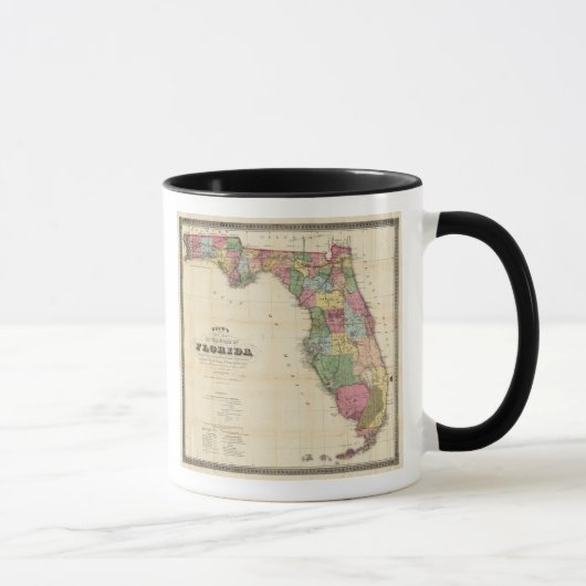 フロリダの州の新しい地図 マグカップ (右)