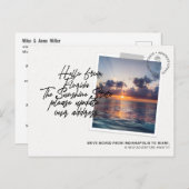 フロリダの州先の移動案内 インビテーションポストカード (正面/裏面)