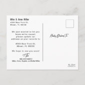 フロリダの州先の移動案内 インビテーションポストカード (裏面)