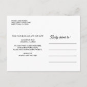 フロリダの州目的地の結婚式任意の色! 案内ポストカード (裏面)