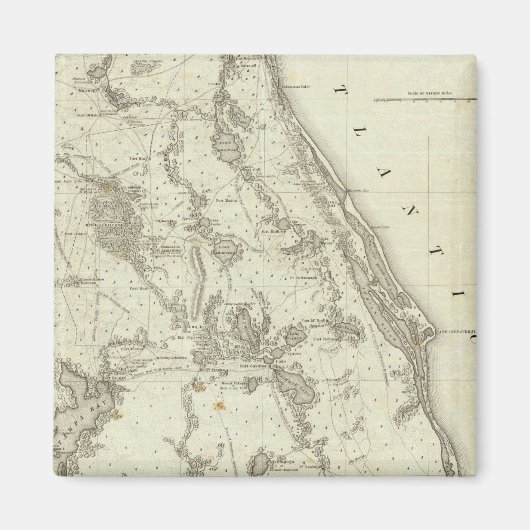 フロリダの戦地地図 マグネット (正面)