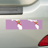 フロリダの旗の地図 バンパーステッカー (車上)