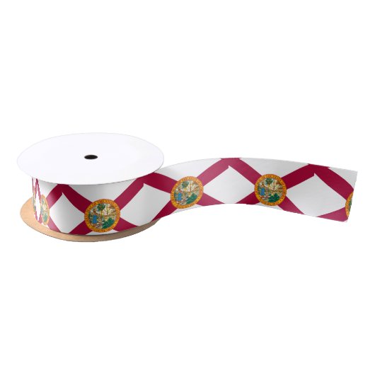 フロリダの旗 サテンリボン (リール)