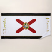 フロリダの旗 ビーチタオル (正面)
