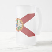 フロリダの旗 フロストグラスビールジョッキ (正面右)