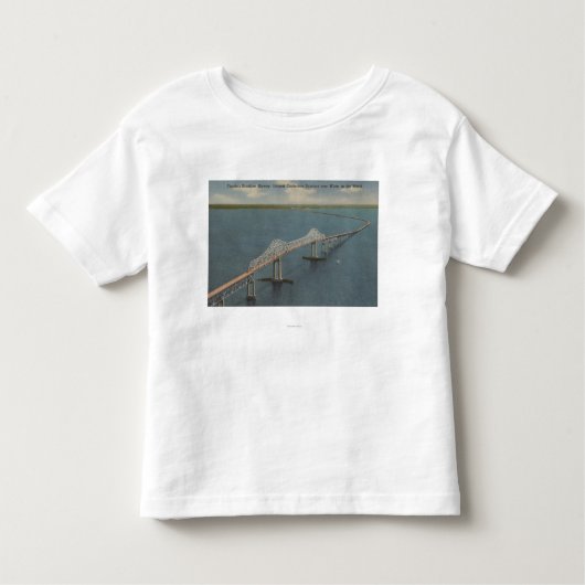 フロリダの日光Skyway BridgeFlorida トドラーTシャツ (正面)