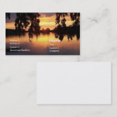 フロリダの日没の名刺のプロフィールカード写真 名刺 (正面/裏面)