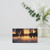 フロリダの日没の名刺のプロフィールカード写真 名刺 (スタンド正面)