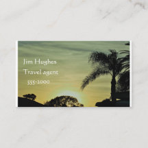 フロリダの日没の名刺