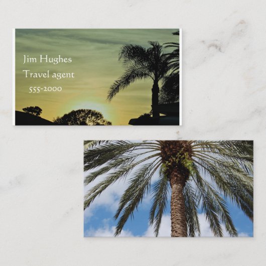 フロリダの日没の名刺 名刺 (正面/裏面)