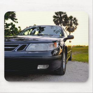 フロリダの日没のSaab 9-5アークSportWagon 2005年 マウスパッド
