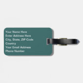 フロリダの日没 ラゲッジタグ (裏面横)