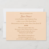 フロリダの日没 招待状 (裏面)