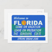 フロリダの春休みへようこそ ポストカード (正面/裏面)