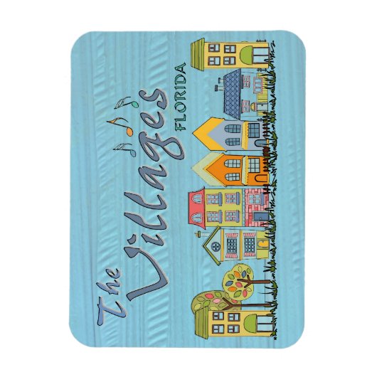 フロリダの村落コミュニティーのフレックス磁石 マグネット (縦)