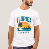 フロリダの果てしない夏の逃避行 Tシャツ (正面)