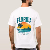 フロリダの果てしない夏の逃避行 Tシャツ (裏面)