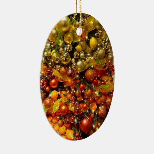 フロリダの柑橘類の木のクリスマスオーナメント セラミックオーナメント (右)