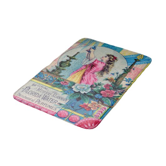 フロリダの水ヴィンテージの香りとビクトリアンデコ バスマット (アングル)