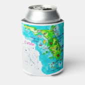 フロリダの水彩地図 缶クーラー (缶裏面)