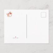 フロリダの水彩画ビーチオーシャンシーに移住しました 案内ポストカード (裏面)