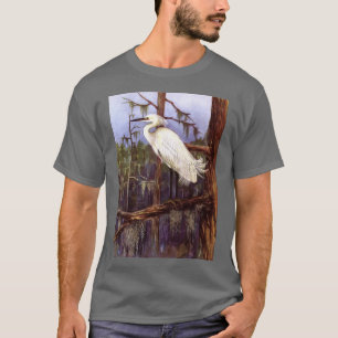 フロリダの沼沢地の鷲の絵画 Tシャツ