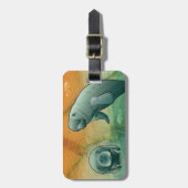 フロリダの沿岸マナティー ラゲッジタグ