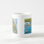 フロリダの漫画の地図 コーヒーマグカップ (中央)