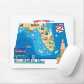 フロリダの漫画の地図 マウスパッド (マウス)