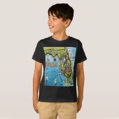 フロリダの漫画の地図 Tシャツ (正面フル)