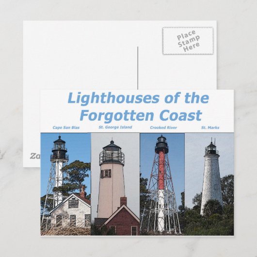 フロリダの灯台 ポストカード (正面/裏面)