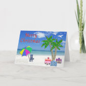 フロリダの熱帯クリスマスカード シーズンカード (正面)