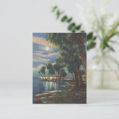 フロリダの熱帯海域の月光 ポストカード (スタンド正面)