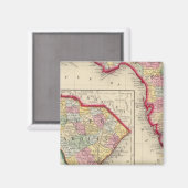 フロリダの県地図 マグネット (正面/裏面)