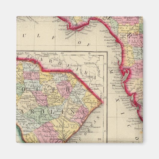 フロリダの県地図 マグネット (正面)