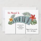 フロリダの移動発表 案内状 (正面)