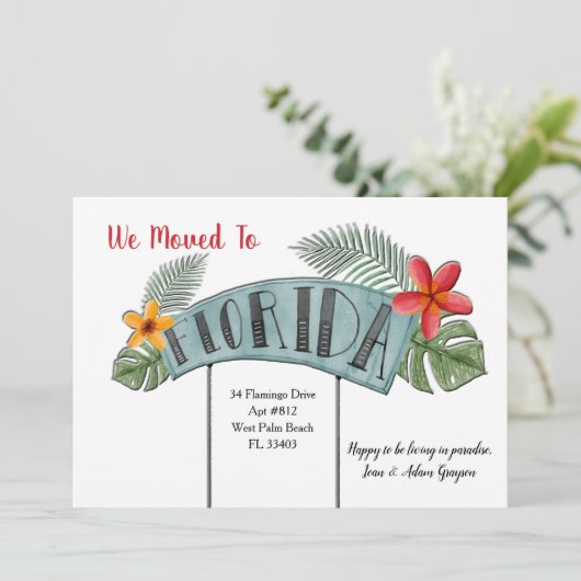 フロリダの移動発表 案内状 (スタンド正面)