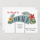 フロリダの移動発表 案内状 (正面/裏面)