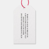 フロリダの結婚式の日付の保存 ギフトタグ (裏面)