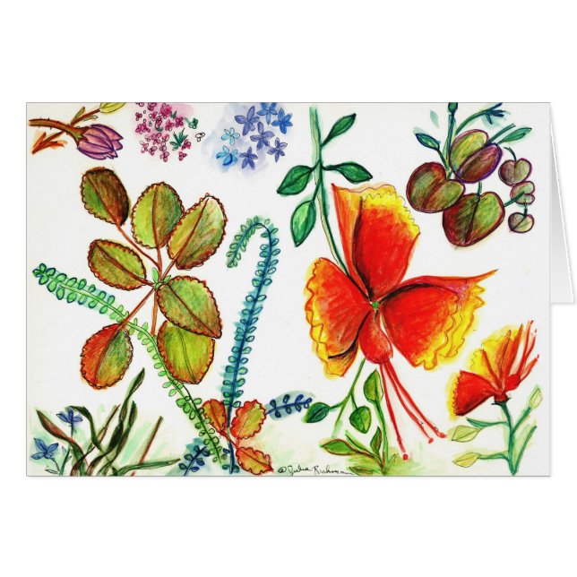 フロリダの花そして葉 (正面横)