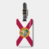 フロリダの荷物タグ、愛国的フロリダ州旗 ラゲッジタグ (正面縦)