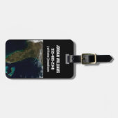 フロリダの衛星表示。 ラゲッジタグ (正面横)