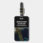 フロリダの衛星表示。 ラゲッジタグ (正面縦)