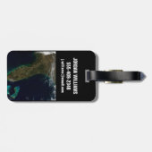 フロリダの衛星表示。 ラゲッジタグ (裏面横)