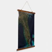 フロリダの衛星表示。 吊り下げ型タペストリー (傾斜あり)