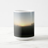 フロリダの農場の朝の日の出　自然の写真 コーヒーマグカップ (中央)